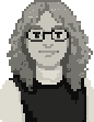 Dr Siân Brooke, pixel-art portrait